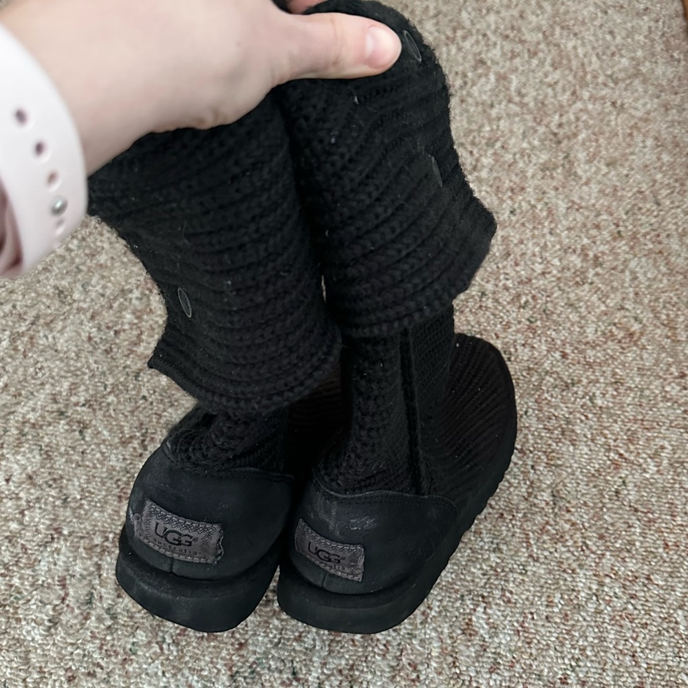 Crochet black Ugg boots